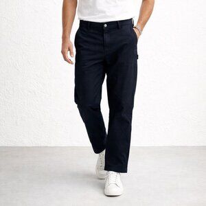 Carhartt Black Casual Relaxed Fit Work Pants Size 38x30 Durable Utility Canvas